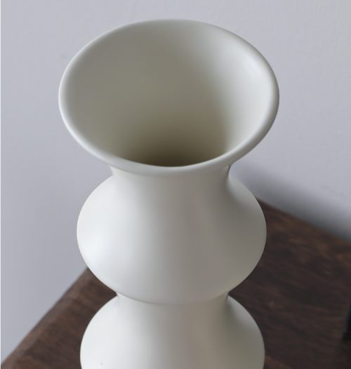 White Ceramic Flower Holder