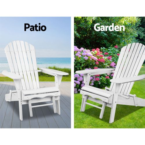 White Garden Lounge Chair