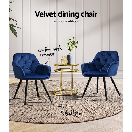blue dining chairs set
