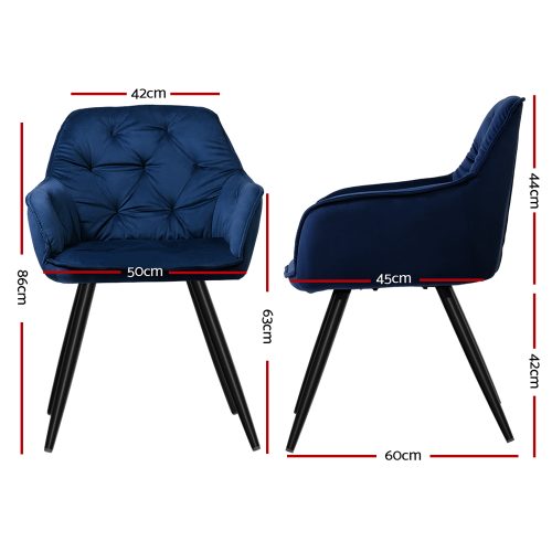 set of 2 dining chairs