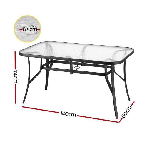 140cm patio dining table
