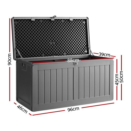 190L storage container black