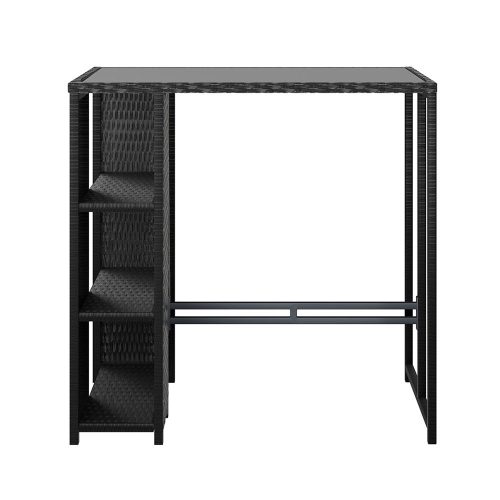 Gardeon outdoor bar table black