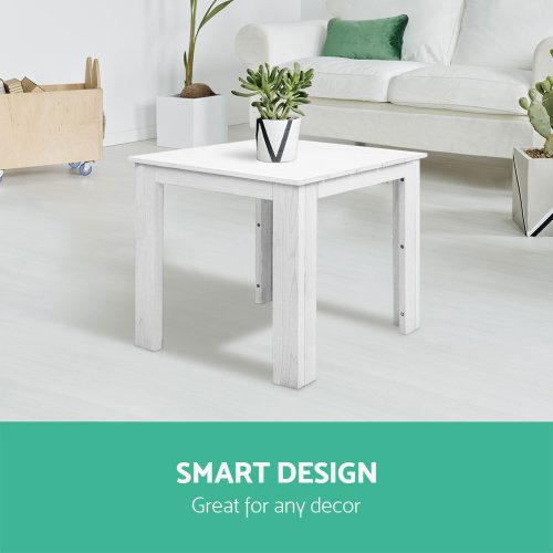 backyard coffee table white
