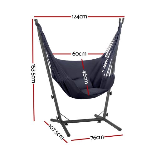 backyard hammock chair grey