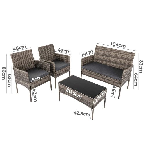 backyard wicker sofa set