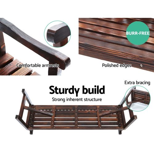 backyard wooden bench seat