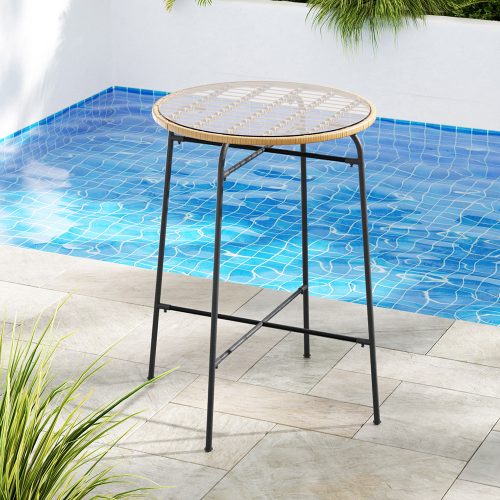 balcony wicker dining table