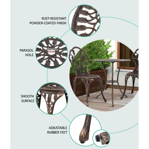 cast aluminum patio furniture