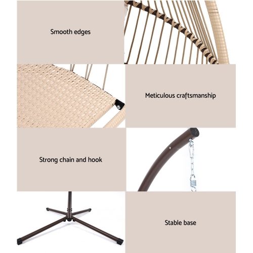 egg swing chair with cushion