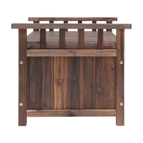garden shed storage bench