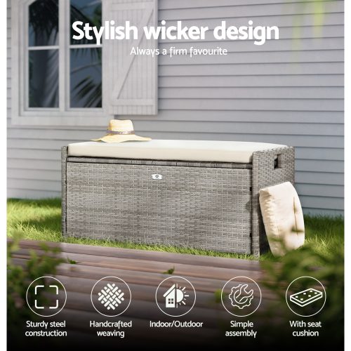 garden storage bench seat
