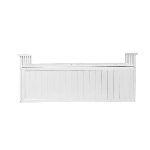 garden toy chest bench white
