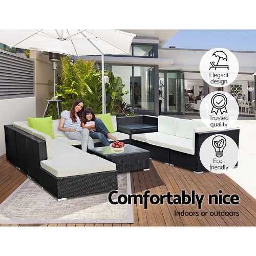 luxury wicker garden lounge set