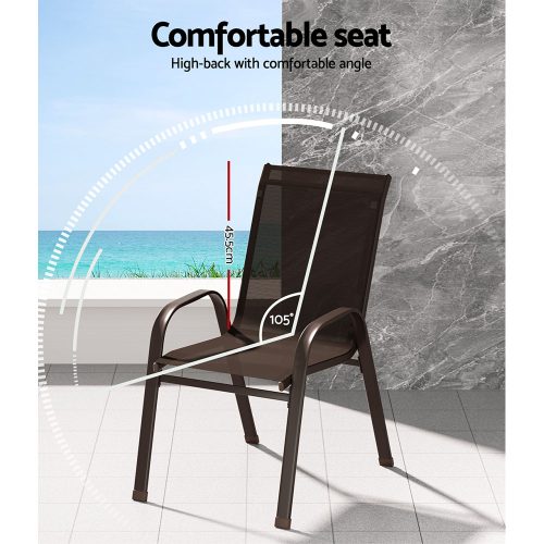 modern brown patio chairs