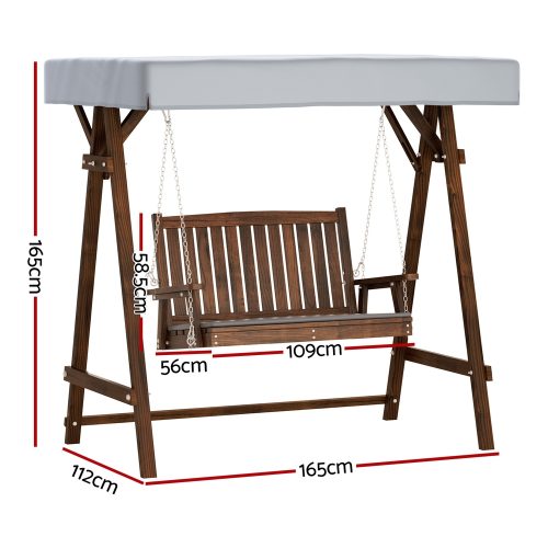 outdoor furniture swing charcoal
