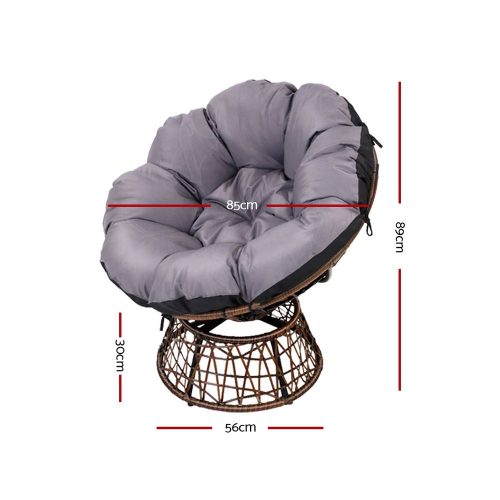 outdoor lounge setting brown