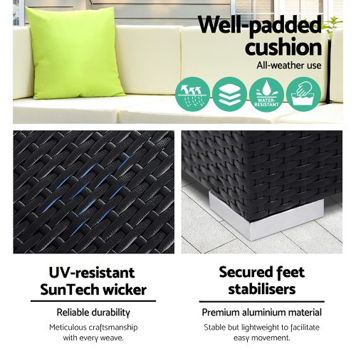 outdoor sectional sofa set wicker