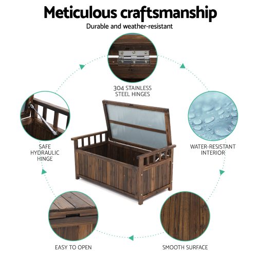 outdoor storage box charcoal
