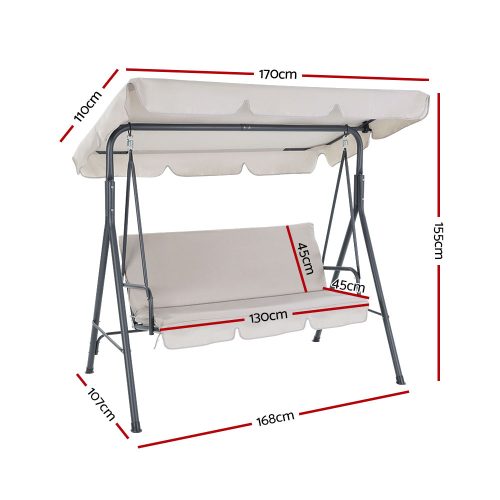 outdoor swing bench