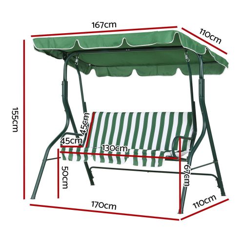 outdoor swing bench