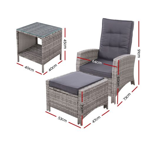 outdoor wicker furniture grey