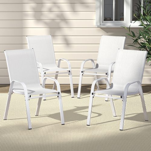 patio furniture chairs set white