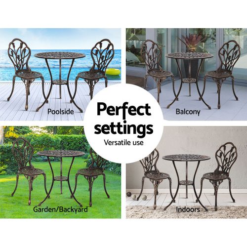 patio furniture set bronze