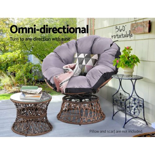patio lounge chair with table