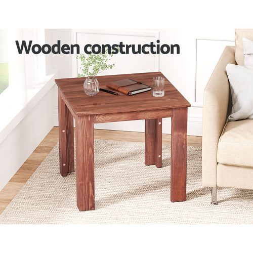 patio side table wooden