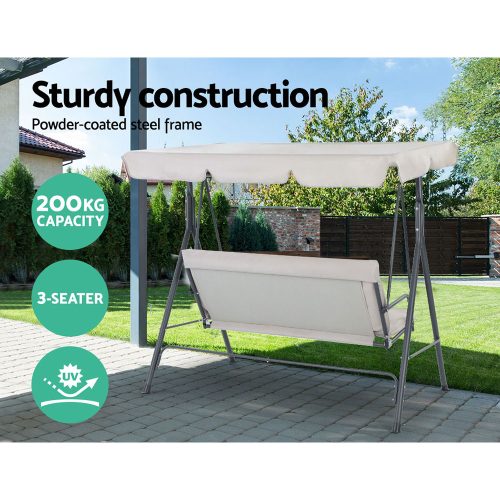 porch swing beige
