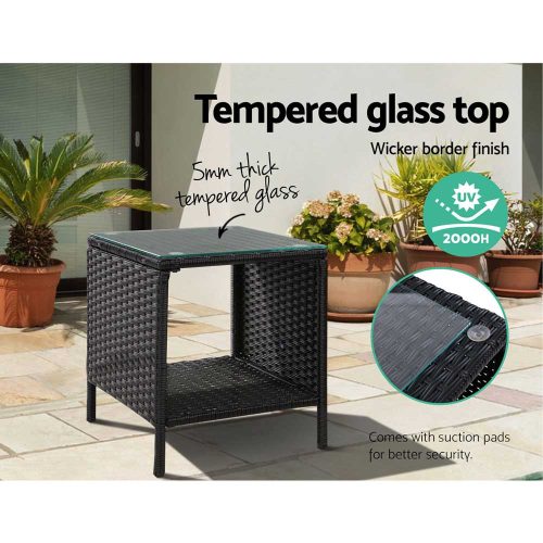 rattan outdoor coffee table