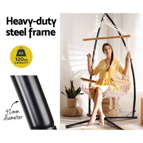relaxing patio swing seat