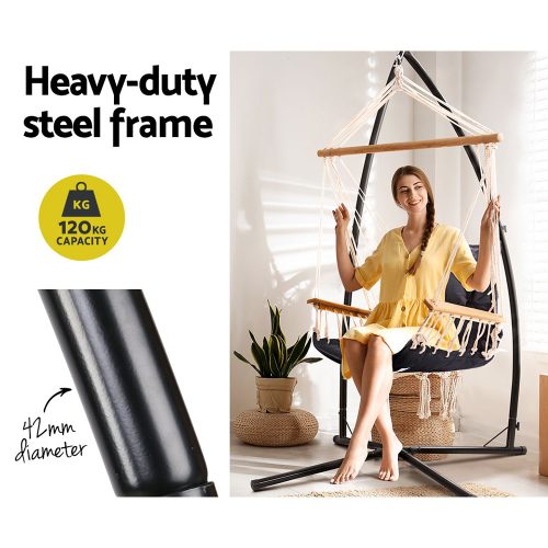 relaxing patio swing seat