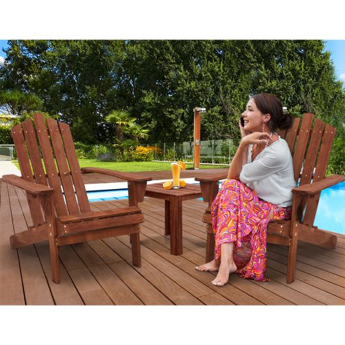 rustic Adirondack chair set