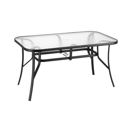 steel frame dining table outdoor