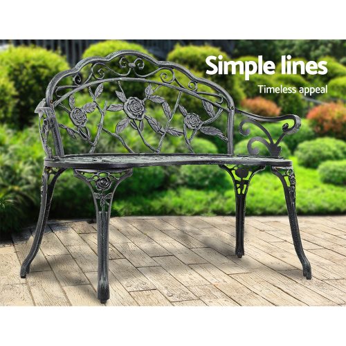 sturdy aluminium garden seat
