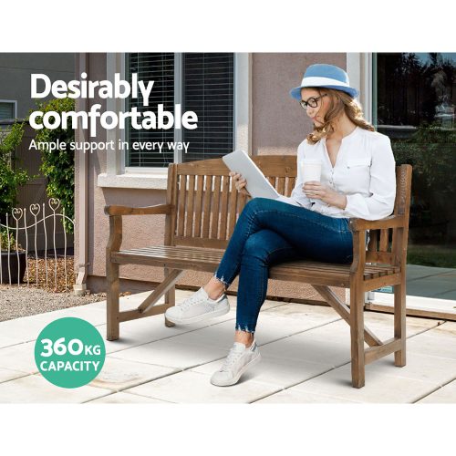 stylish patio bench natural