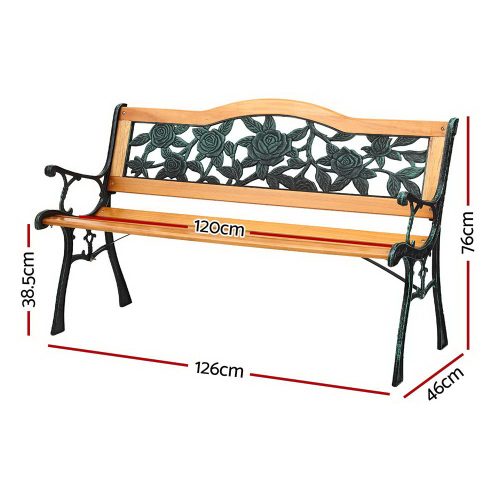 vintage style garden bench