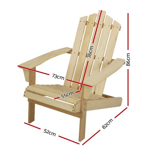 wooden outdoor beach chair